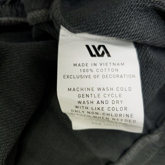 NWT VRST Men's 7'' Washed Twill Terry Short Size 2XL Gray/Black NEW - Picture 8 of 10